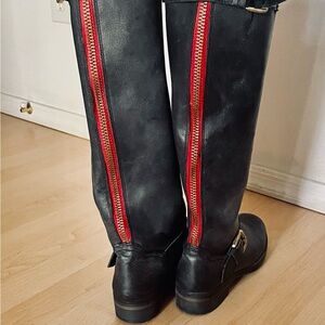 Steve Madden Black Leather Riding Boots